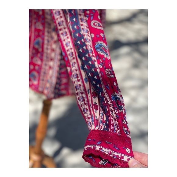 Anthro Maeve Gretchen Boho Tunic Balloon Sleeve - Picture 3 of 12